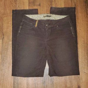 Prana Corduroy Pants, brown, Size 8
